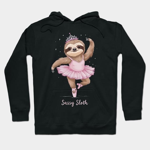 Cute sassy sloth dancer Hoodie by Spaceboyishere